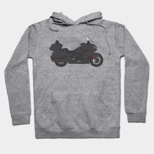 Ride gold wing tour black Hoodie